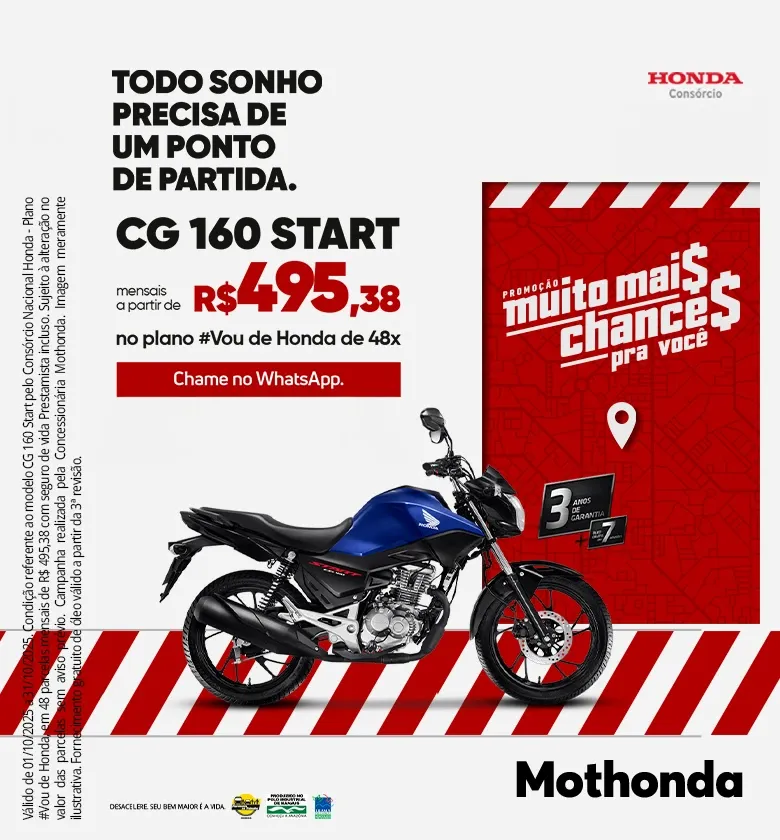 Banner CG 160 Start Honda