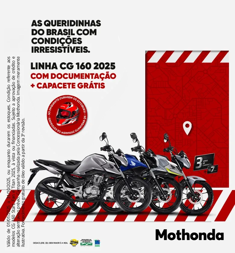 Banner Linha CG Honda