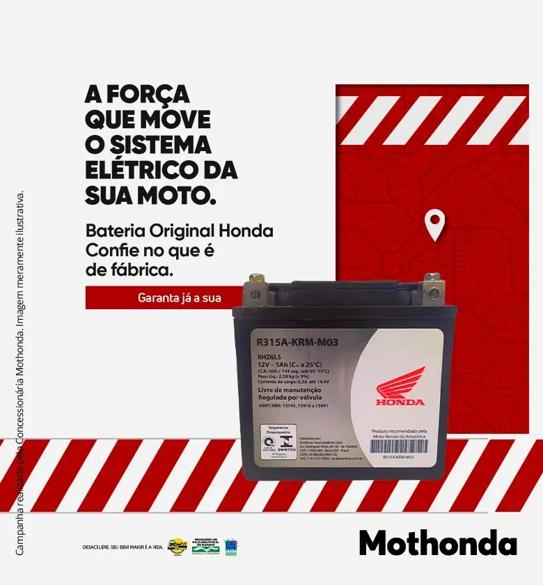 Banner Bateria Honda