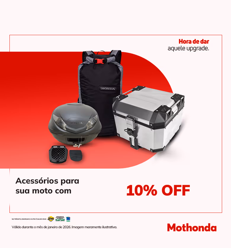 Banner Janeiro 2026 Mothonda Upgrade de Acessórios
