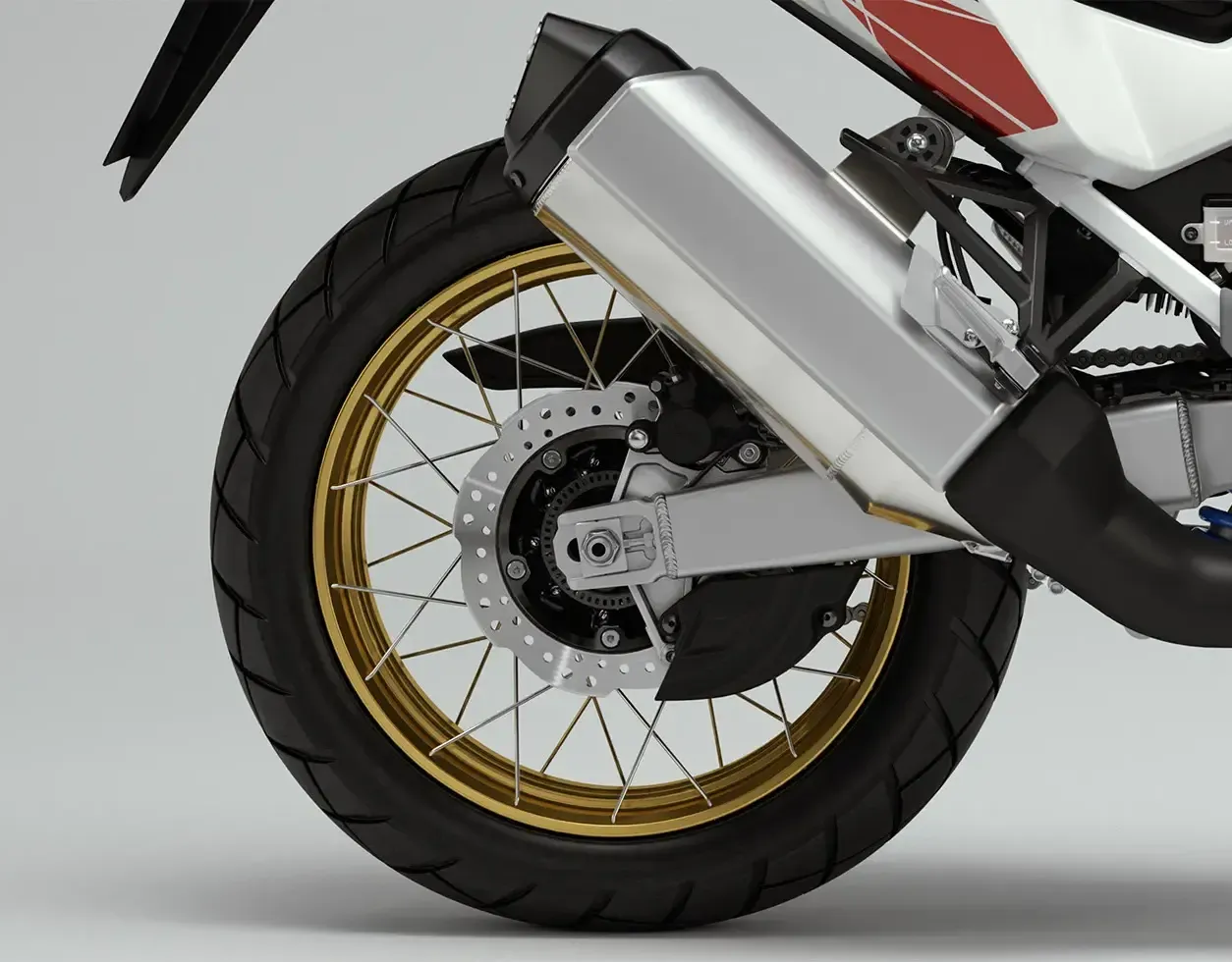 Freios traseiros da CRF 1100L Africa Twin Adventure Sports ES branco perolizado