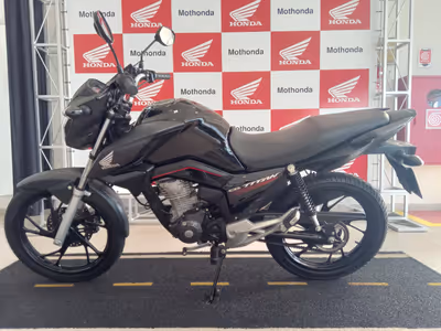 Mothonda Seminovas CG 160 Titan Cinza Fosco foto lateral esquerda