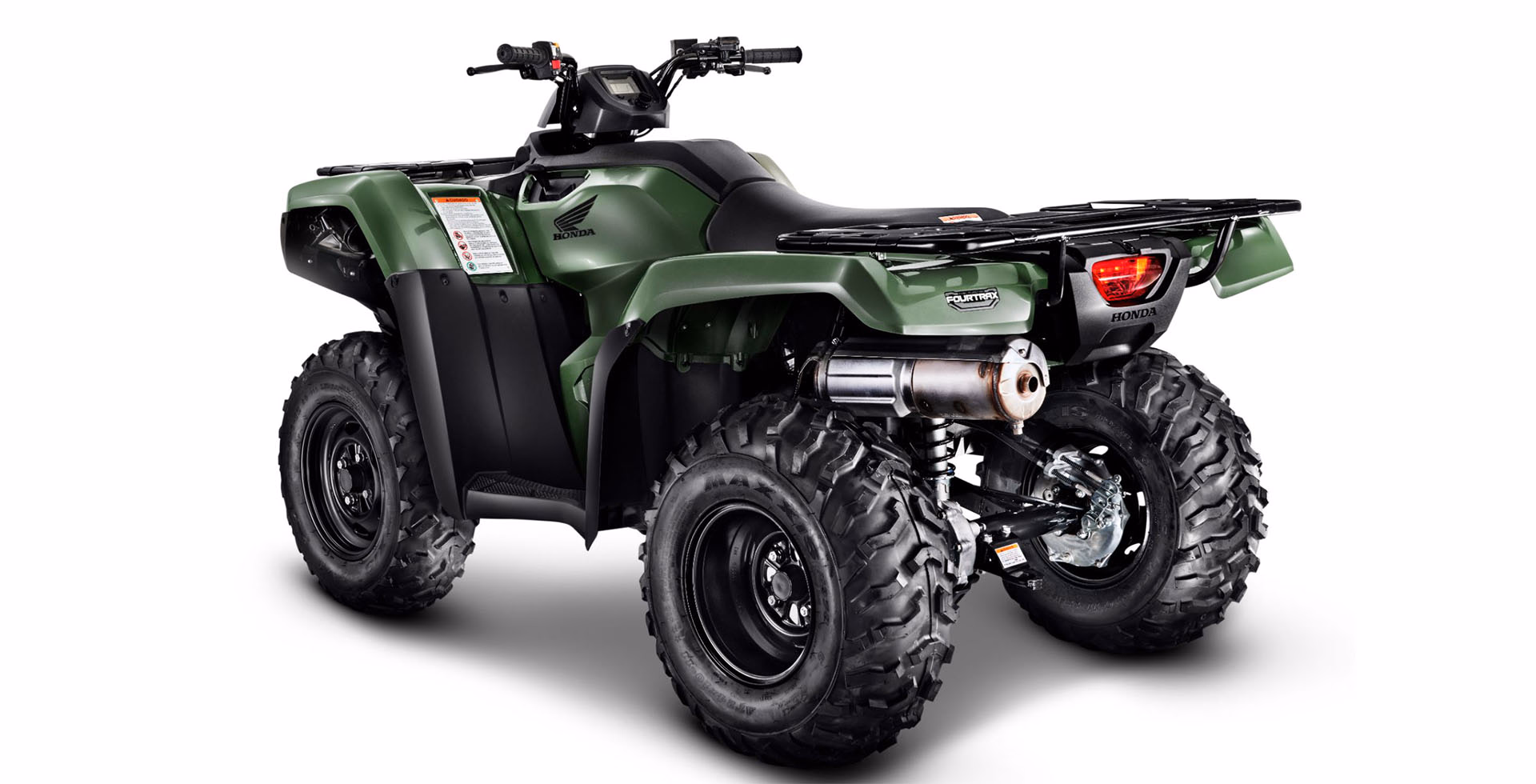 TRX 420 FourTrax na cor verde, vista lateral - 7 de 10