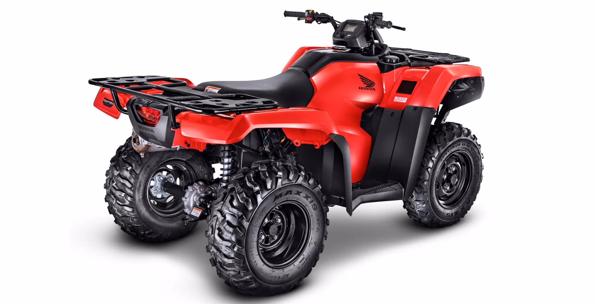 TRX 420 FourTrax na cor vermelha, visão traseira - 10 de 10