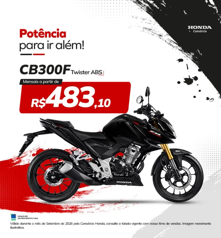 Banner Mothonda Consórcio Honda CB300F Twister ABS