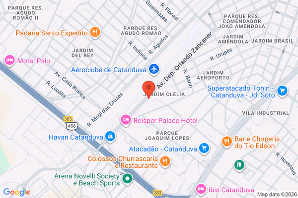 Mapa da localização - Catanduva (Matriz)